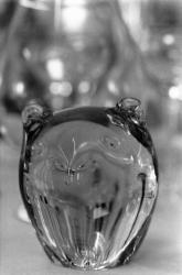 [Objet en cristal gravé par Henri Dupuis, Meilleur ouvrier de France (M.O.F., 1968)]