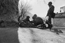 [Manoeuvres militaires du 11 B.C.A. à Sisteron (opération Chamois 3)]