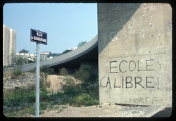 Graffiti : "Ecole (ca)Libre"