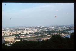 Depuis le Brévent : mongolfières