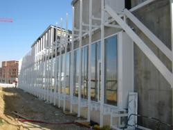 Construction de la bibliothèque de la Duchère