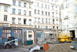 Construction de la bibliothèque rue de Condé