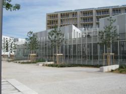 Construction de la bibliothèque de la Duchère