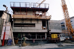 Construction de la bibliothèque du Point du jour