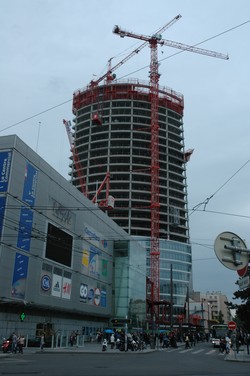 La Tour Oxygène en construction