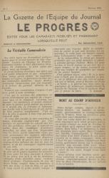 La Gazette de l'équipe du journal Le Progrès