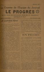 La Gazette de l'équipe du journal Le Progrès