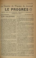 La Gazette de l'équipe du journal Le Progrès