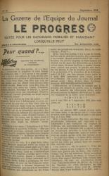 La Gazette de l'équipe du journal Le Progrès