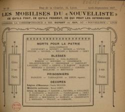 Le s Mobilisés du « Nouvelliste »