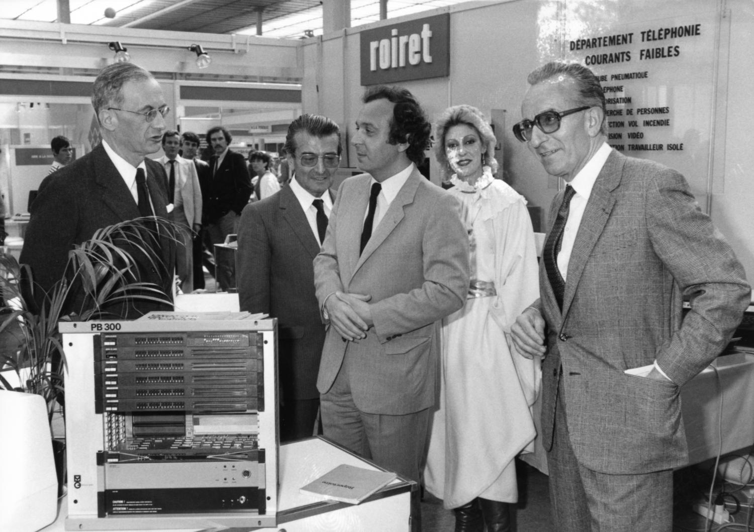 [2e Salon Infora (1982). Visite d'Yvon Gattaz, président du CNPF]