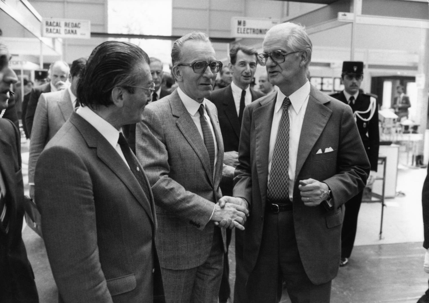 [2e Salon Infora (1982). Visite d'Yvon Gattaz, président du CNPF]