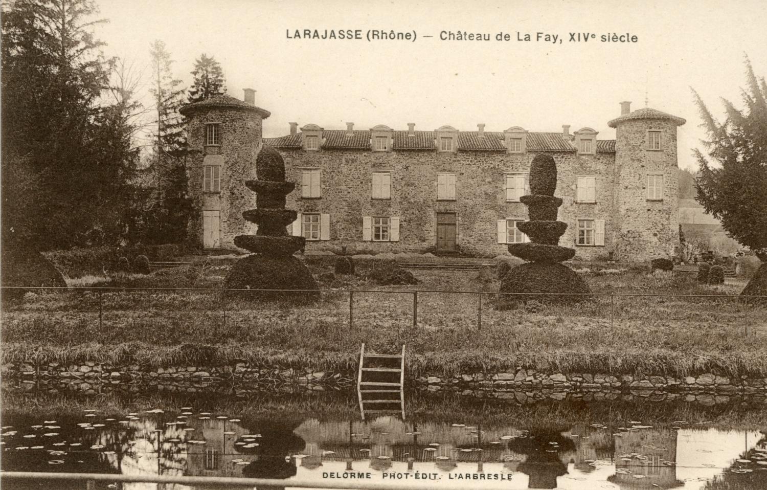 Larajasse (Rhône). - Château de La Fay, XIVe siècle