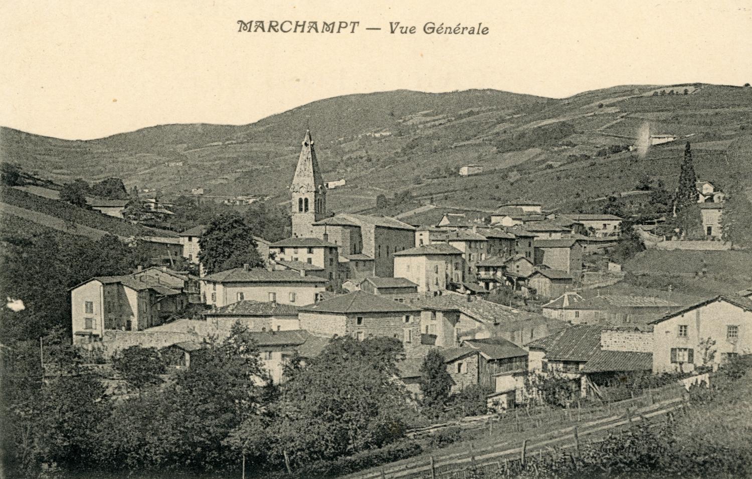 Marchampt (Rhône). - Vue générale