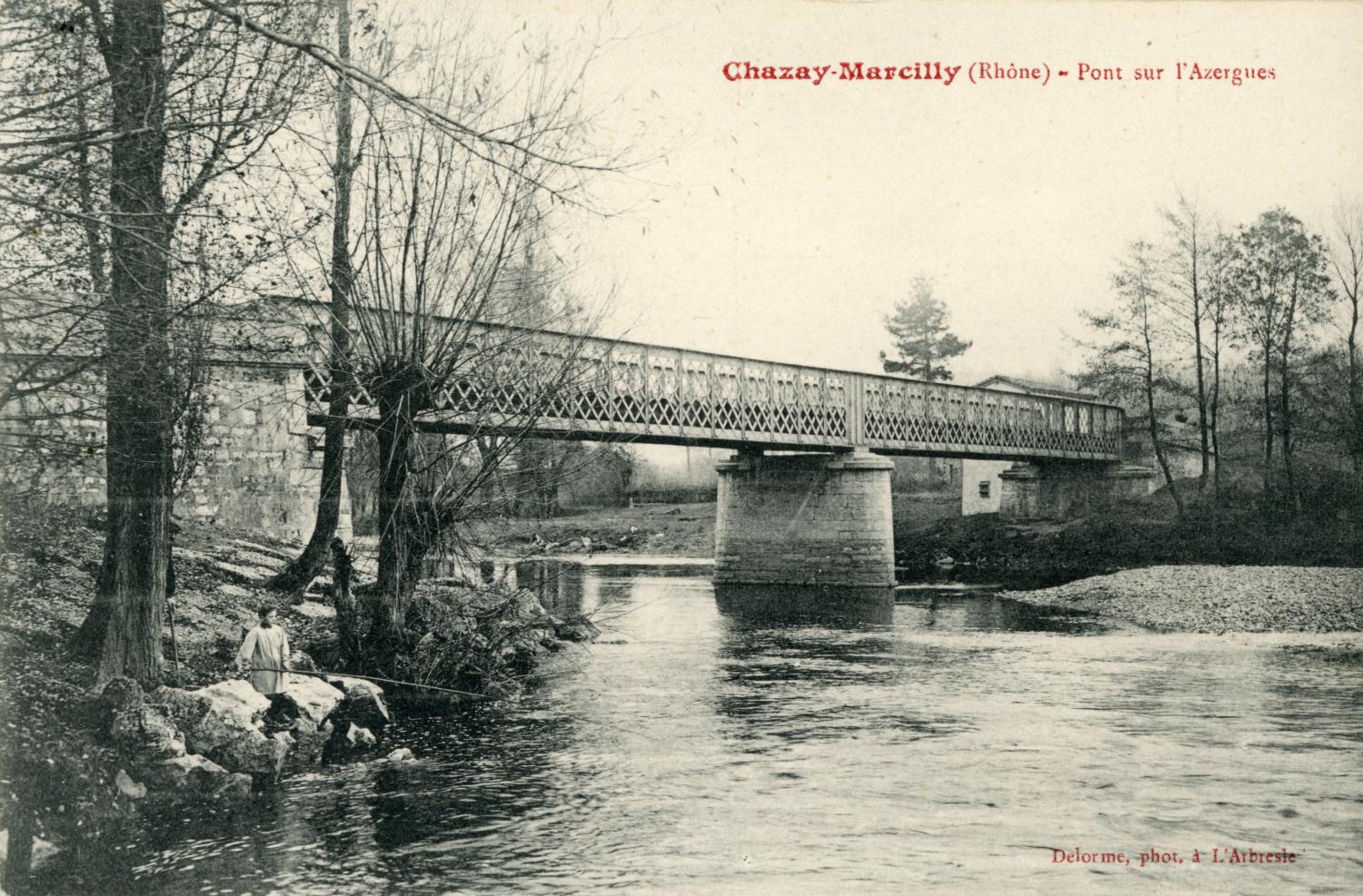 Chazay-Marcilly (Rhône). - Pont de l'Azergues