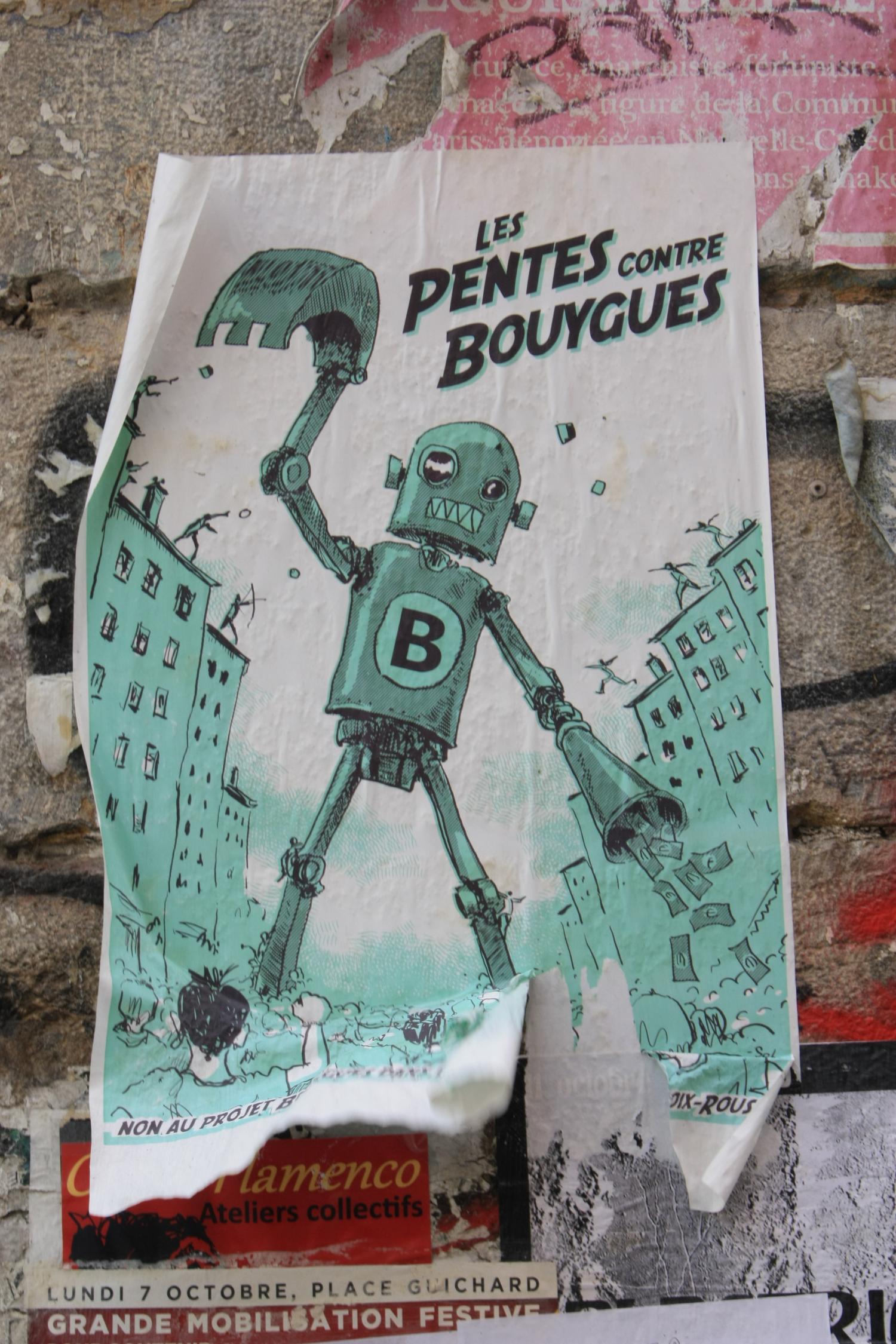 Affiche, rue François-Frédéric Lemot, Lyon 1er
