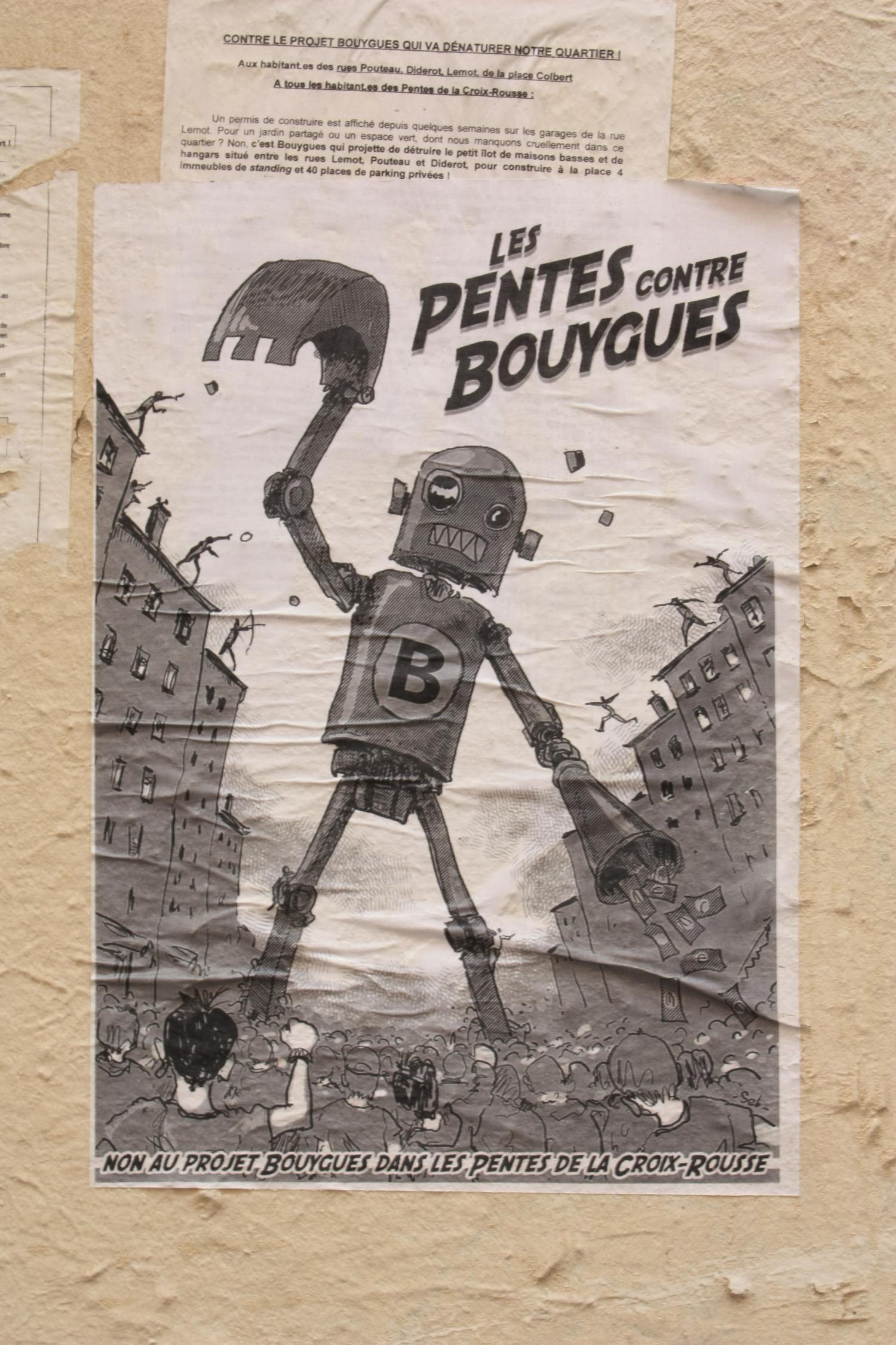 Affiche, rue Diderot, Lyon 1er