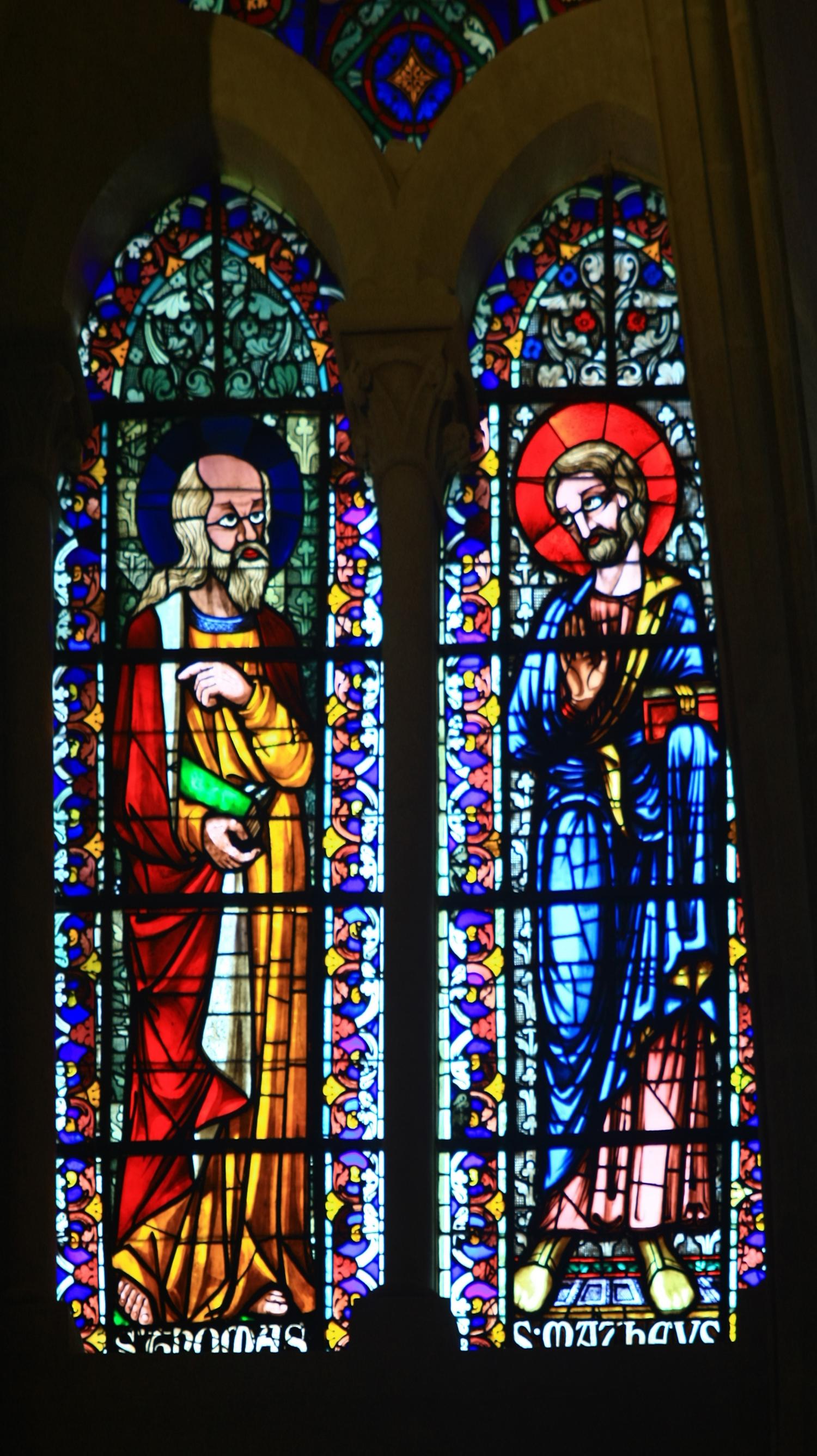 Choeur, vitrail, cathédrale Saint-Jean-Baptiste, Lyon 5e