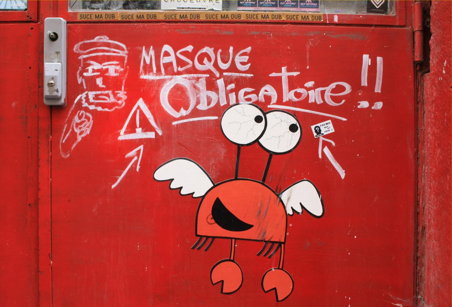 Tag peint, rue Chappet, Lyon 1er