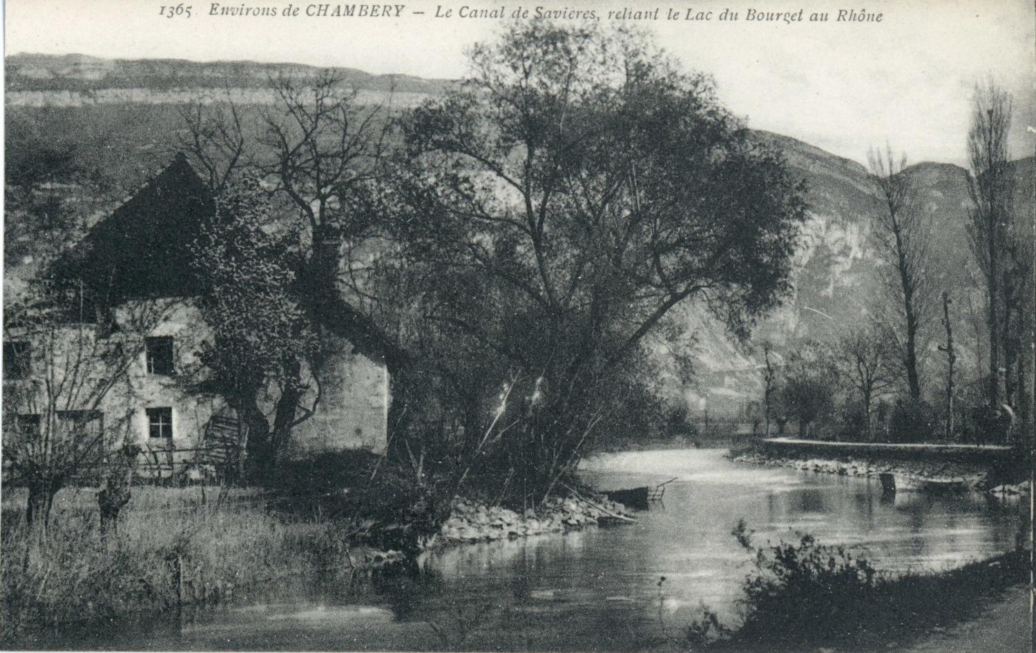 Environ de Chambéry. - Le Canal de Savières, reliant le Lac du Bourget au Rhône