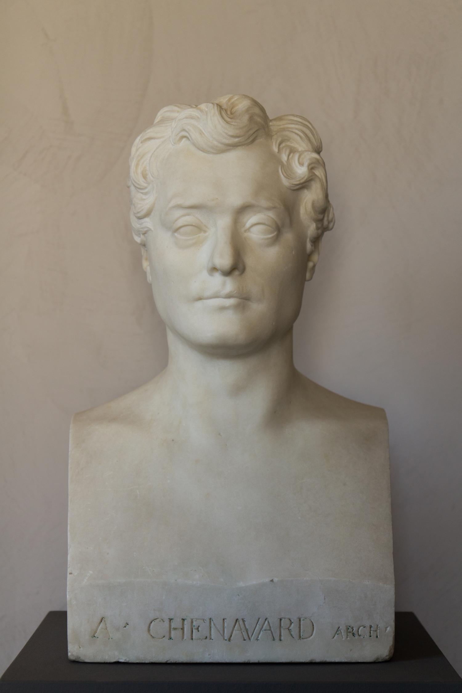 Buste d'A.-M. Chenavard, par J.-F. Legendre-Héral (1829)