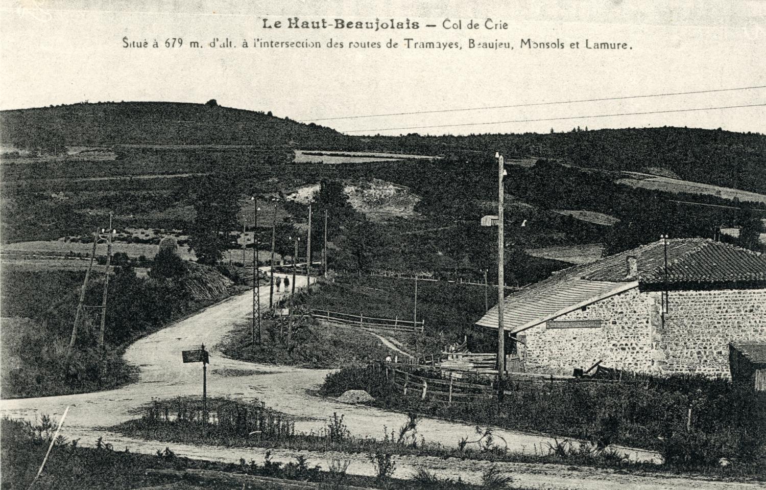 Le Haut-Beaujolais. - Col de Crie