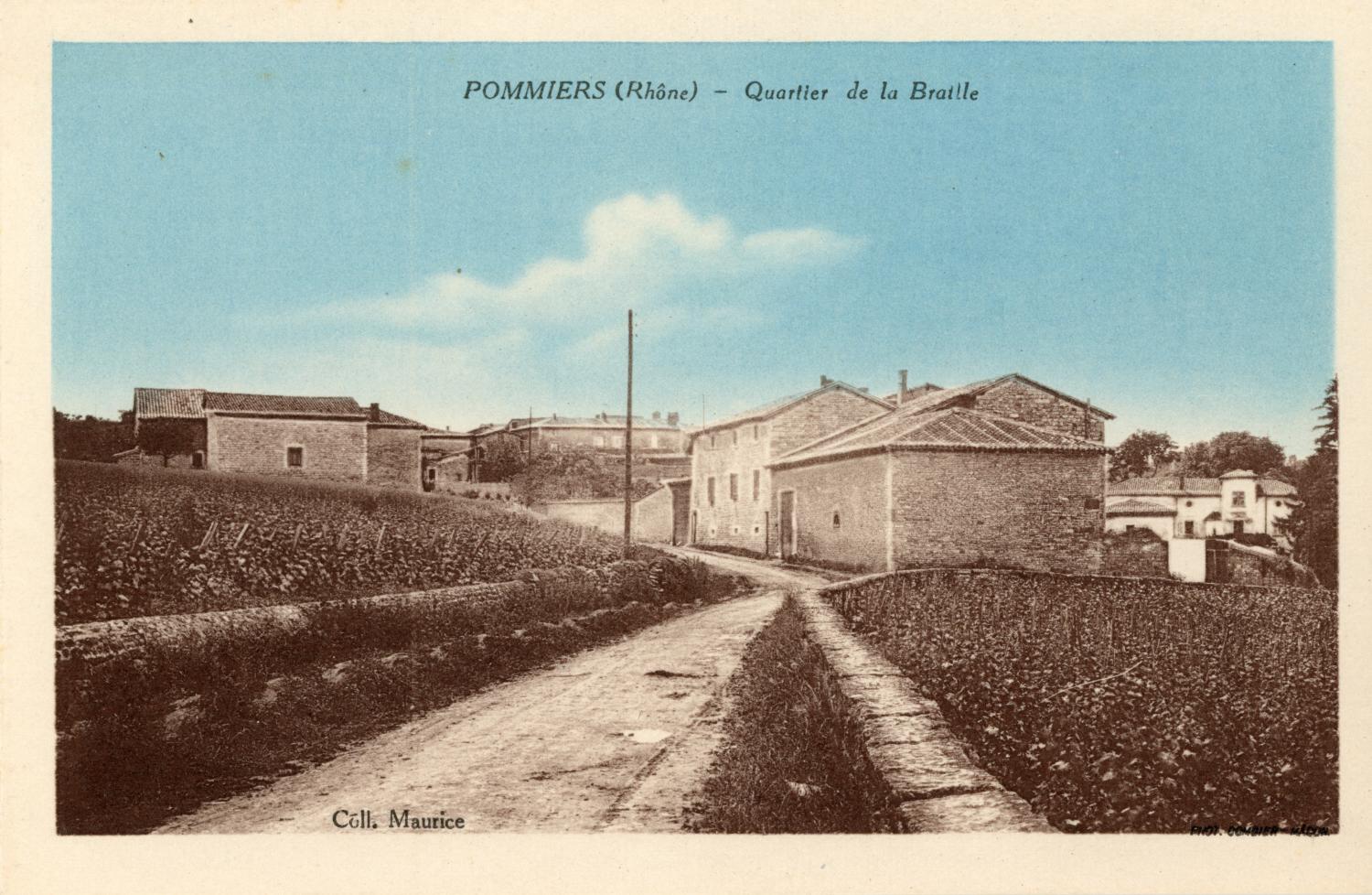 Pommiers (Rhône). - Quartier de la Braille