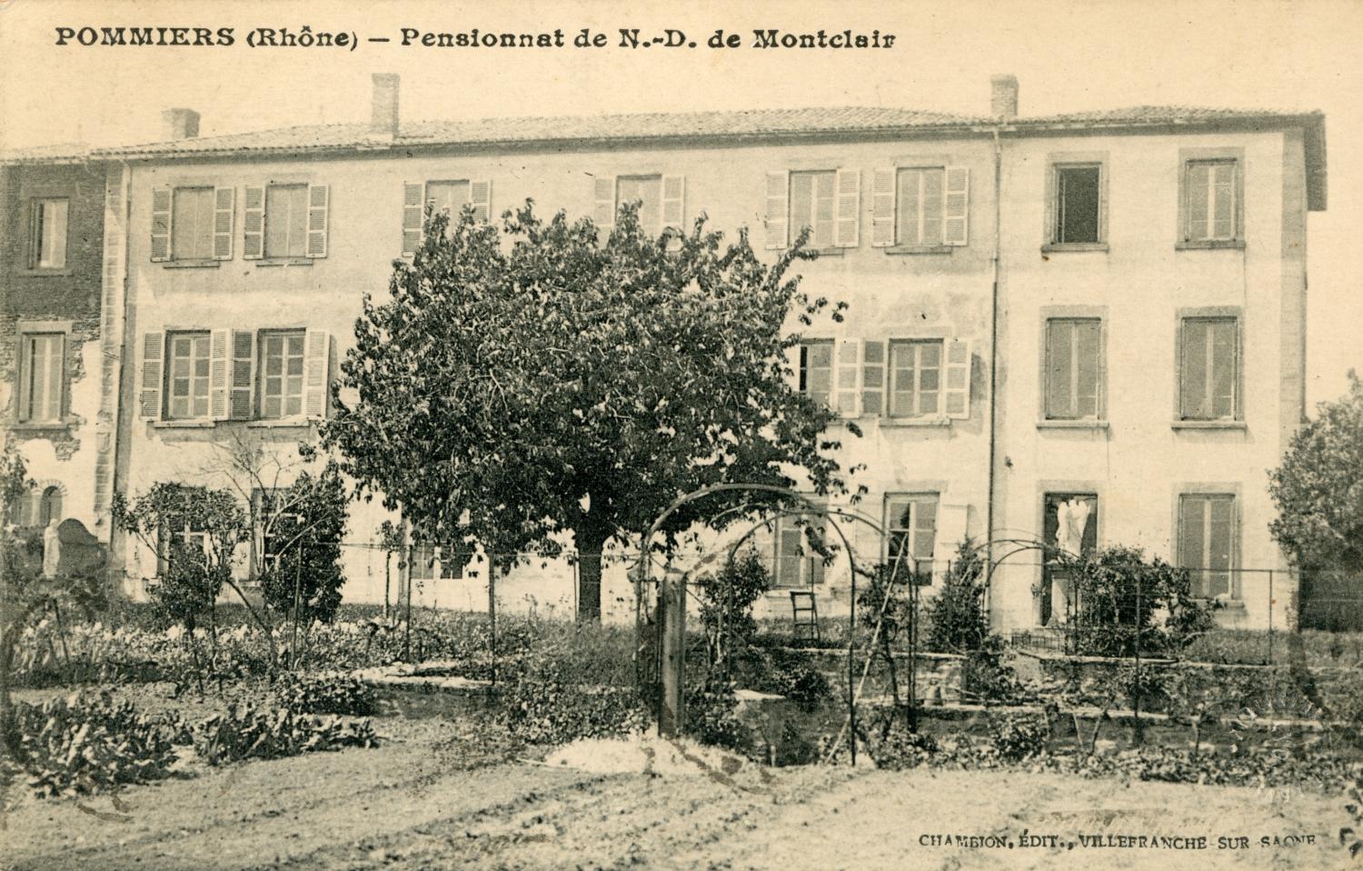 Pommiers (Rhône). - Pensionnat de N.-D. de Montclair