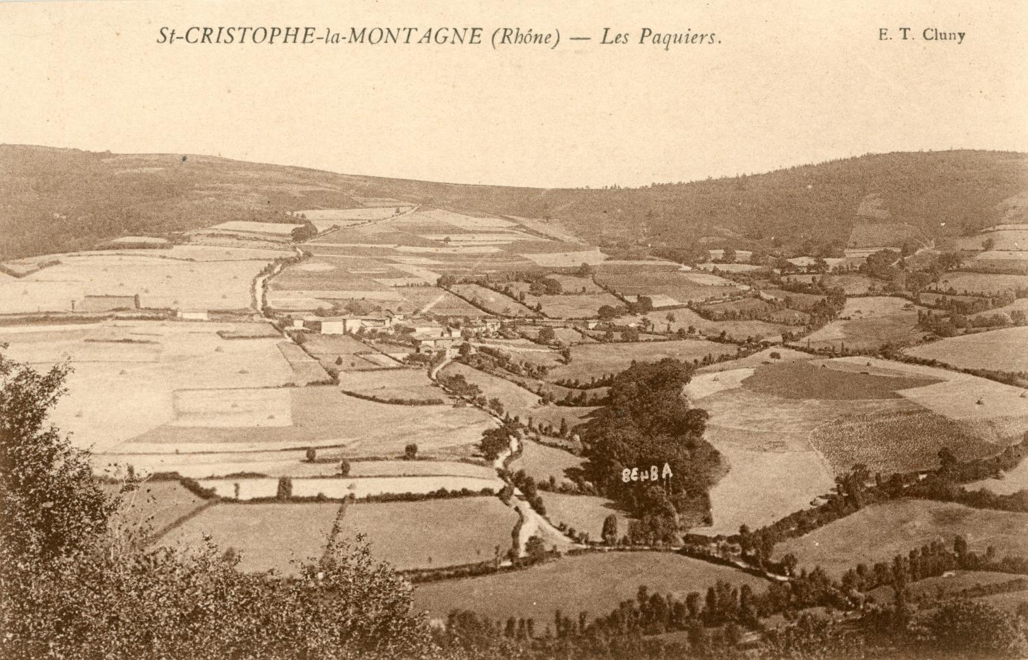 St-Christophe-la-Montagne (Rhône). - Les Paquiers