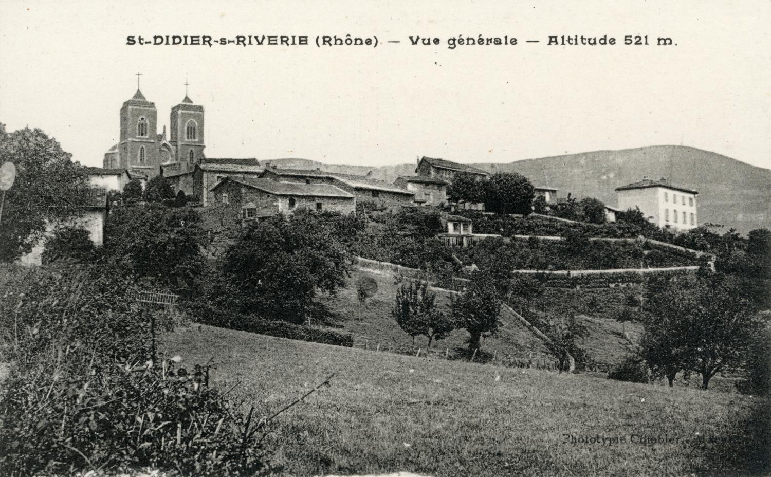 St-Didier-sous-Riverie (Rhône). - Vue générale. - Altitude 521 m.