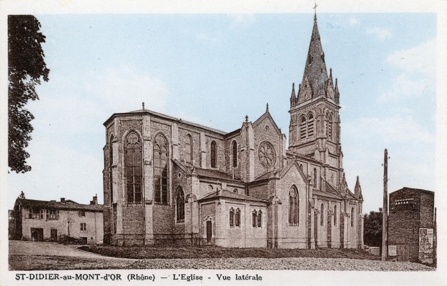 St-Didier-au-Mont-d'Or (Rhône). - L'Eglise. - Vue latérale