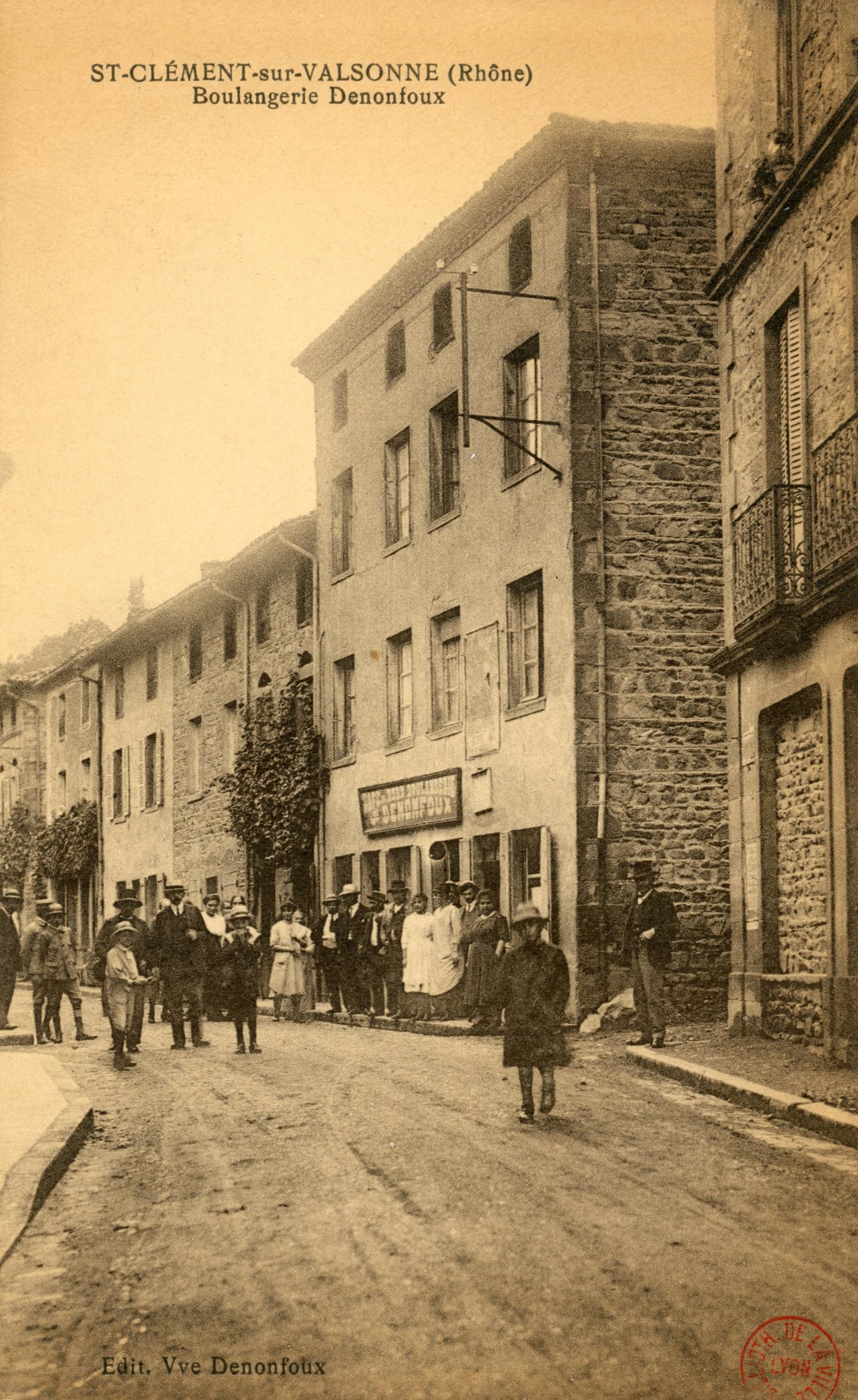 St-Clément-sur-Valsonne (Rhône). - Boulangerie Denonfoux