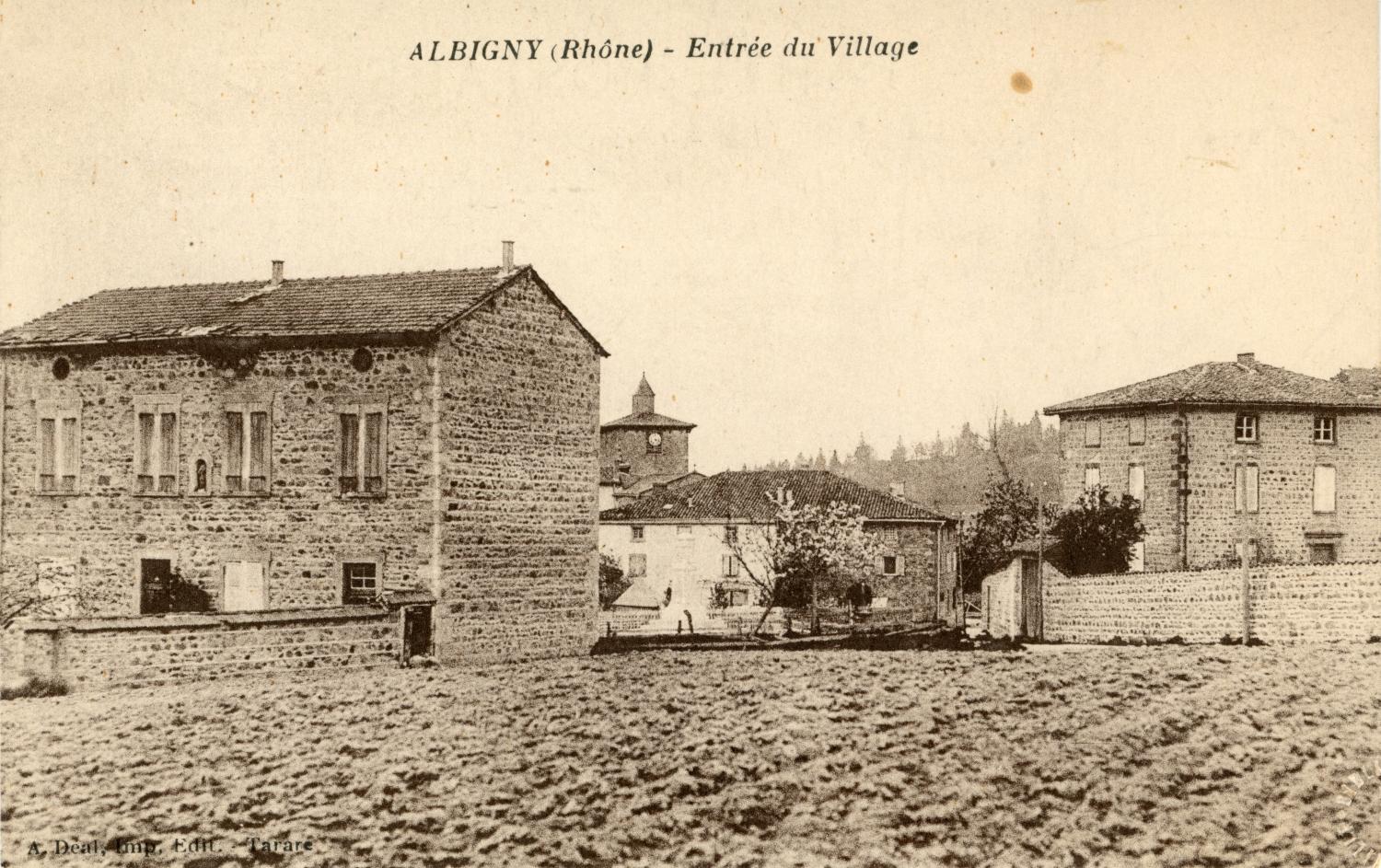 Albigny (Rhône). - Entrée du village
