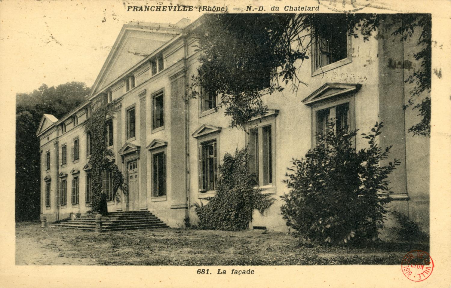Francheville (Rhône). - N.-D. du Chatelard. - La façade
