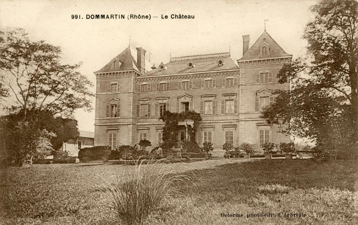 Dommartin (Rhône). - Le château