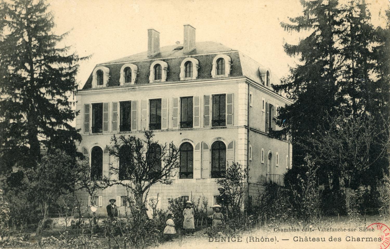Denicé (Rhône). - Château des Charmes