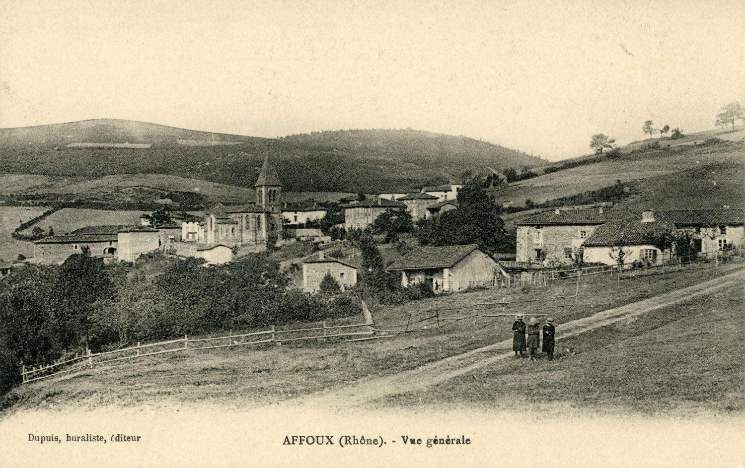 Affoux (Rhône). - Vue générale