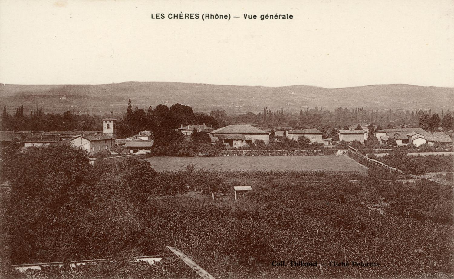 Les Chères (Rhône). - Vue générale
