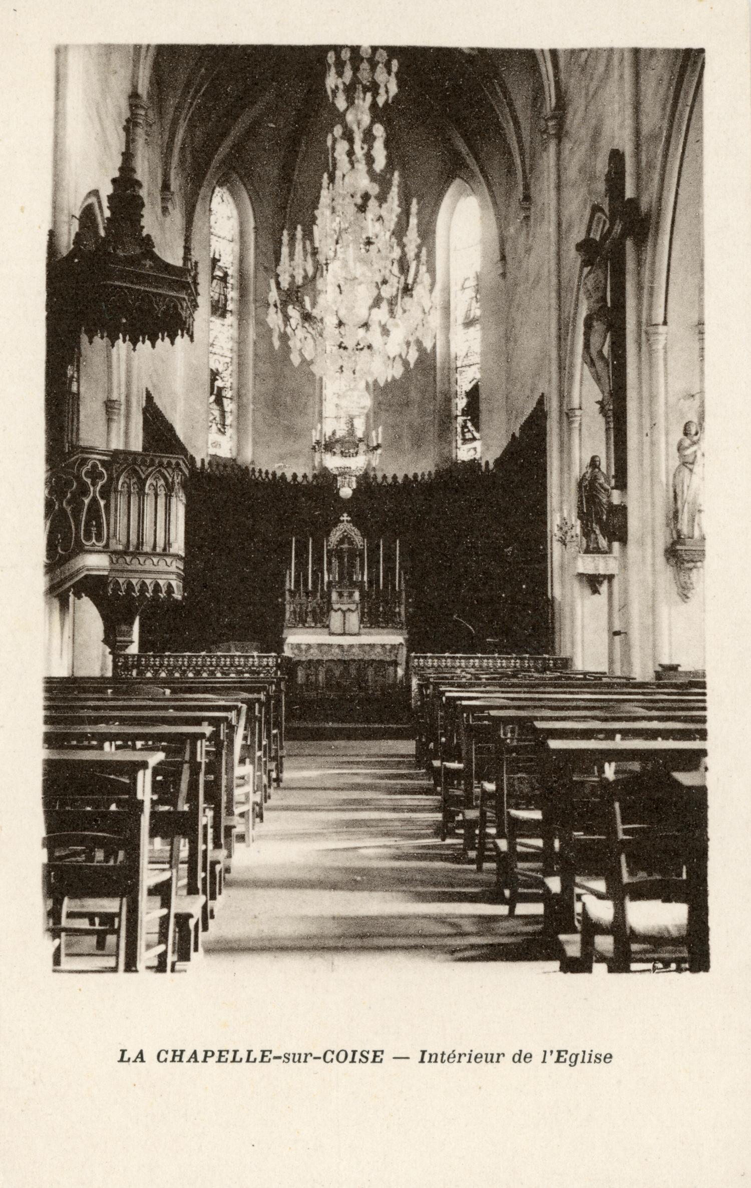 La Chapelle-sur-Coise (Rhône). - Intérieur de l'église