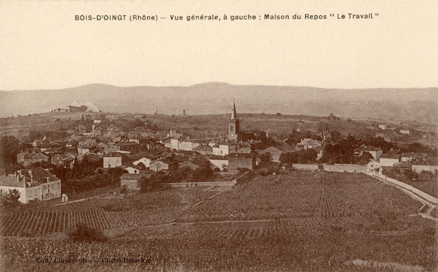 Bois-d'Oingt (Rhône). - Vue générale