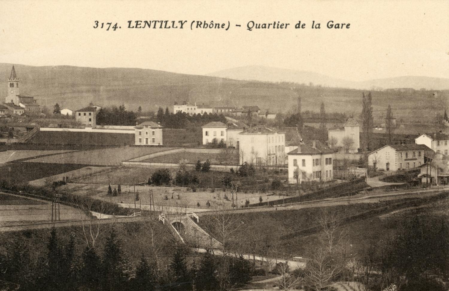 Lentilly (Rhône). - Quartier de la Gare