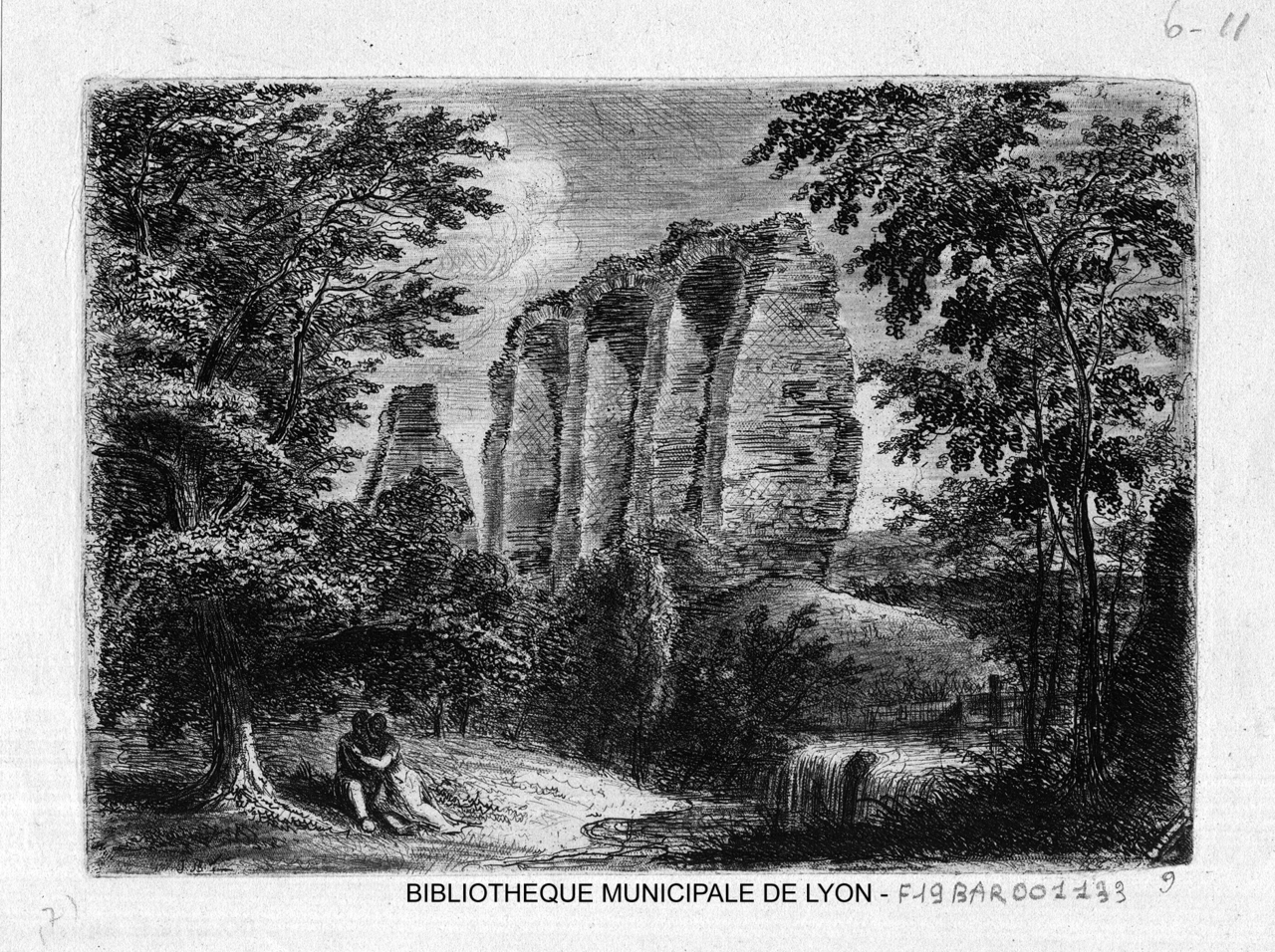 Fragment d'aqueduc à Ecully - Fragment d'aqueduc à Ecully - numelyo -  bibliothèque numérique de Lyon