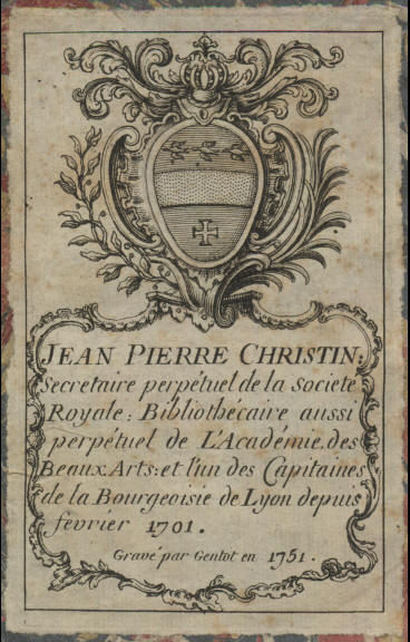 Christin, Jean-Pierre, 1683-1755 - numelyo - bibliothèque numérique de Lyon