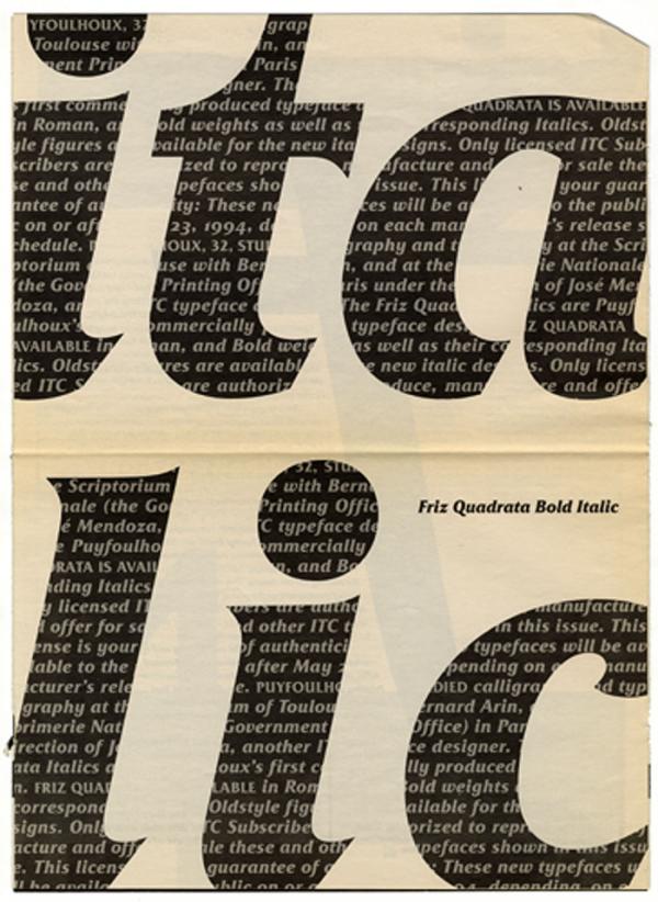  Friz Quadrata Italique. Exemple  n° 1