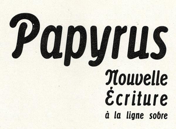  Papyrus. Exemple  n° 1