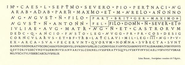  Latin Épigraphique. Exemple  n° 2