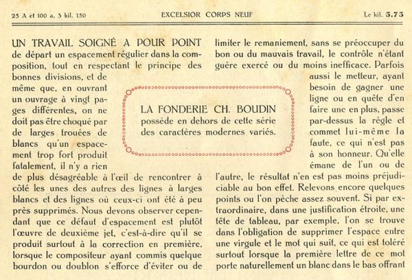  Excelsior Boudin. Exemple  n° 3