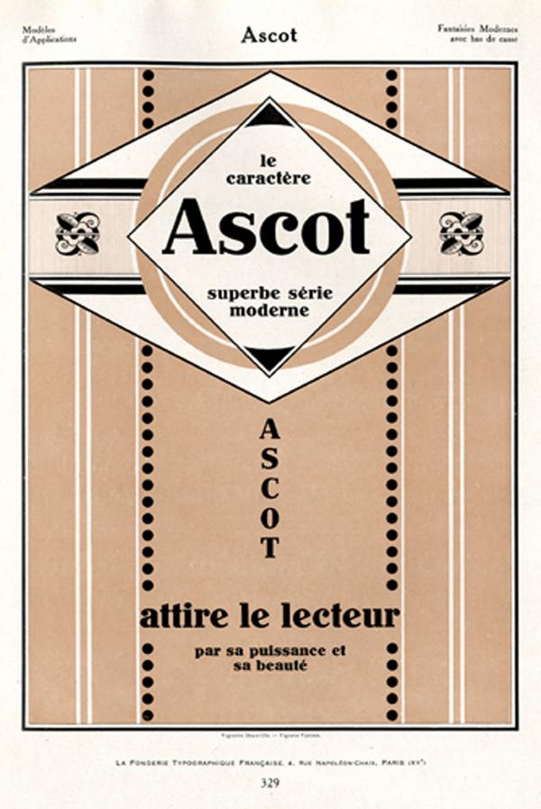  Ascot. Exemple  n° 3